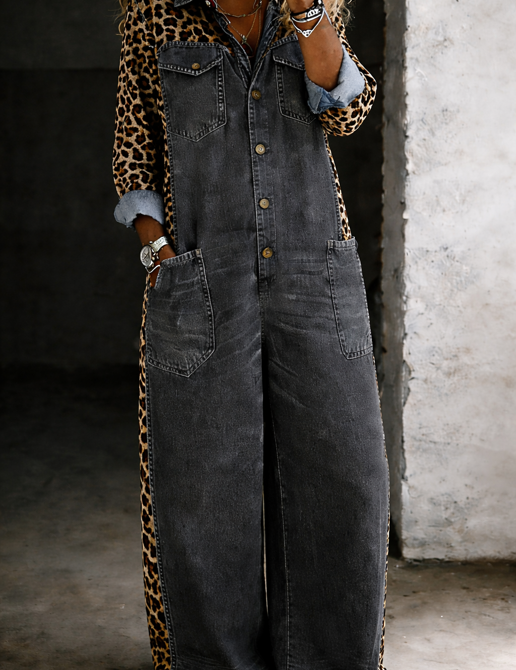 Amanda | Salopetă din Denim