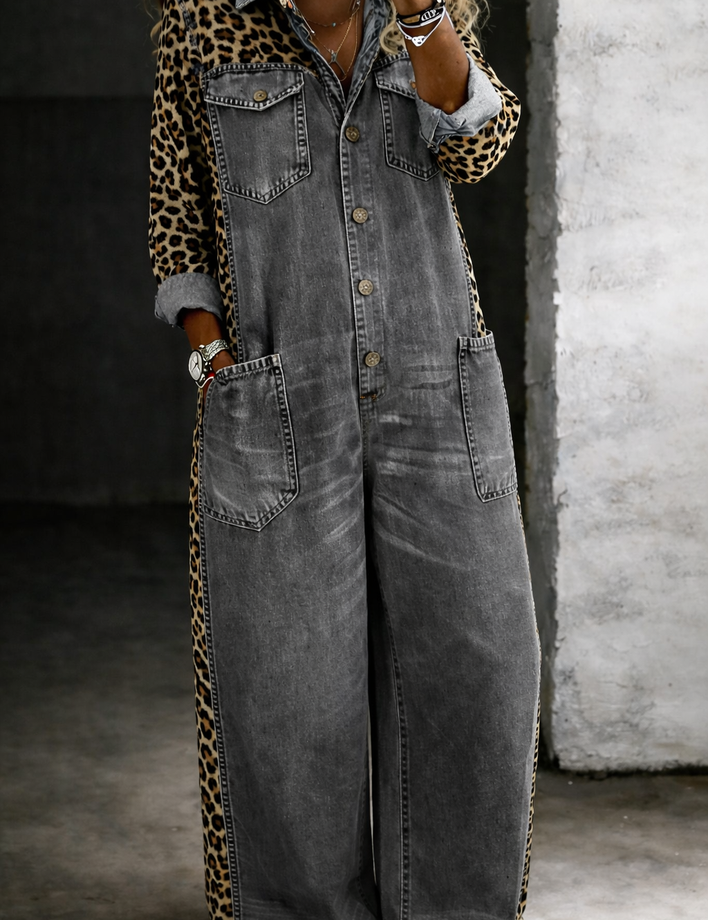 Amanda | Salopetă din Denim