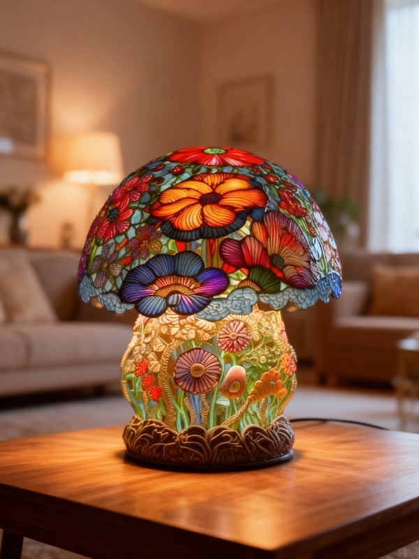 GARDENLUXE | Lampă de masă florală colorată