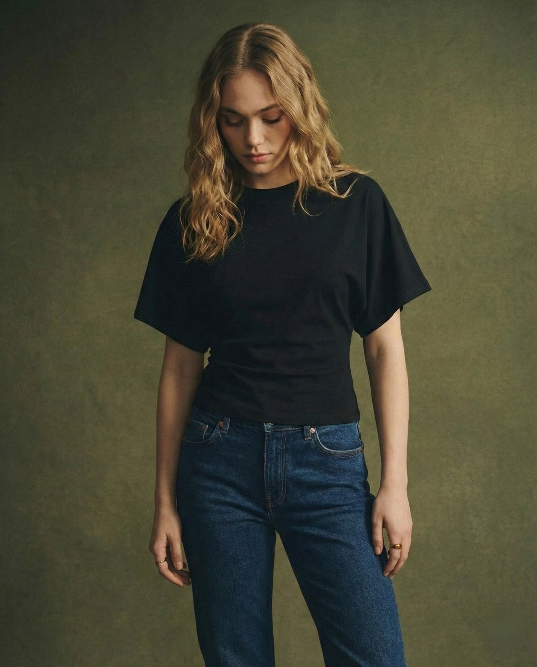 Tricou din Bumbac Arden Drape