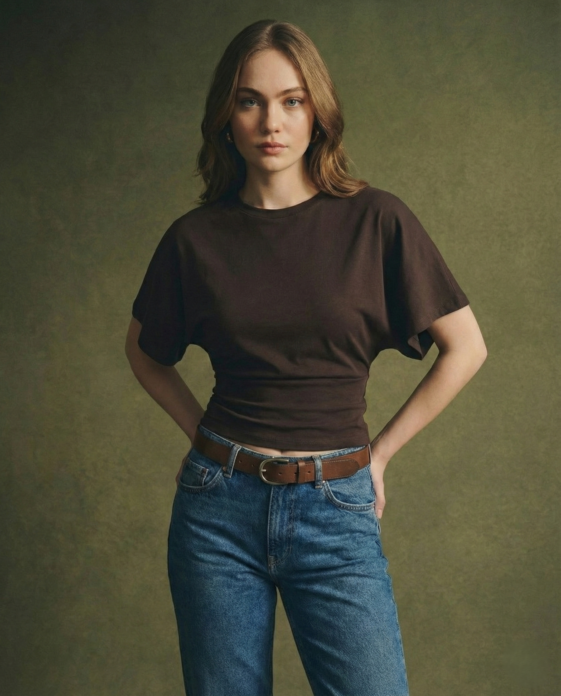 Tricou din Bumbac Arden Drape