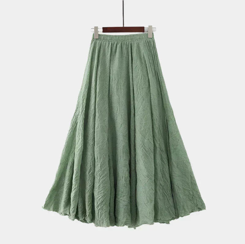 Kristýna Elegantă Fustă Lungă cu Talie Înaltă