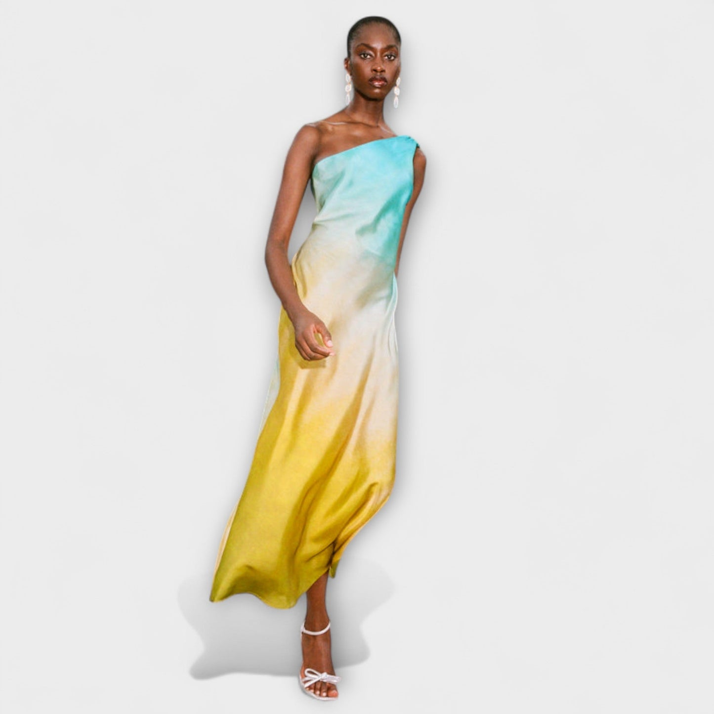 Rochie midi cu un umăr