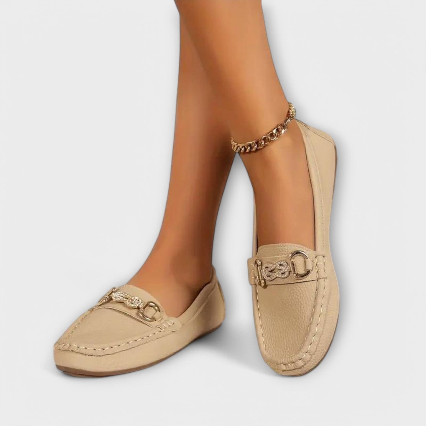 Sára Mocasin Sophisticat Slip-on Clasic din Piele