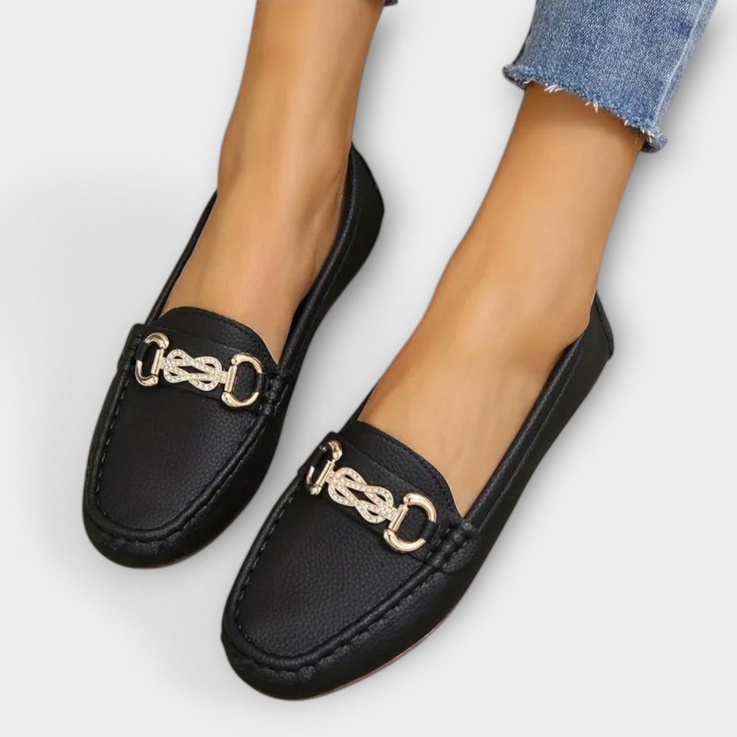 Sára Mocasin Sophisticat Slip-on Clasic din Piele