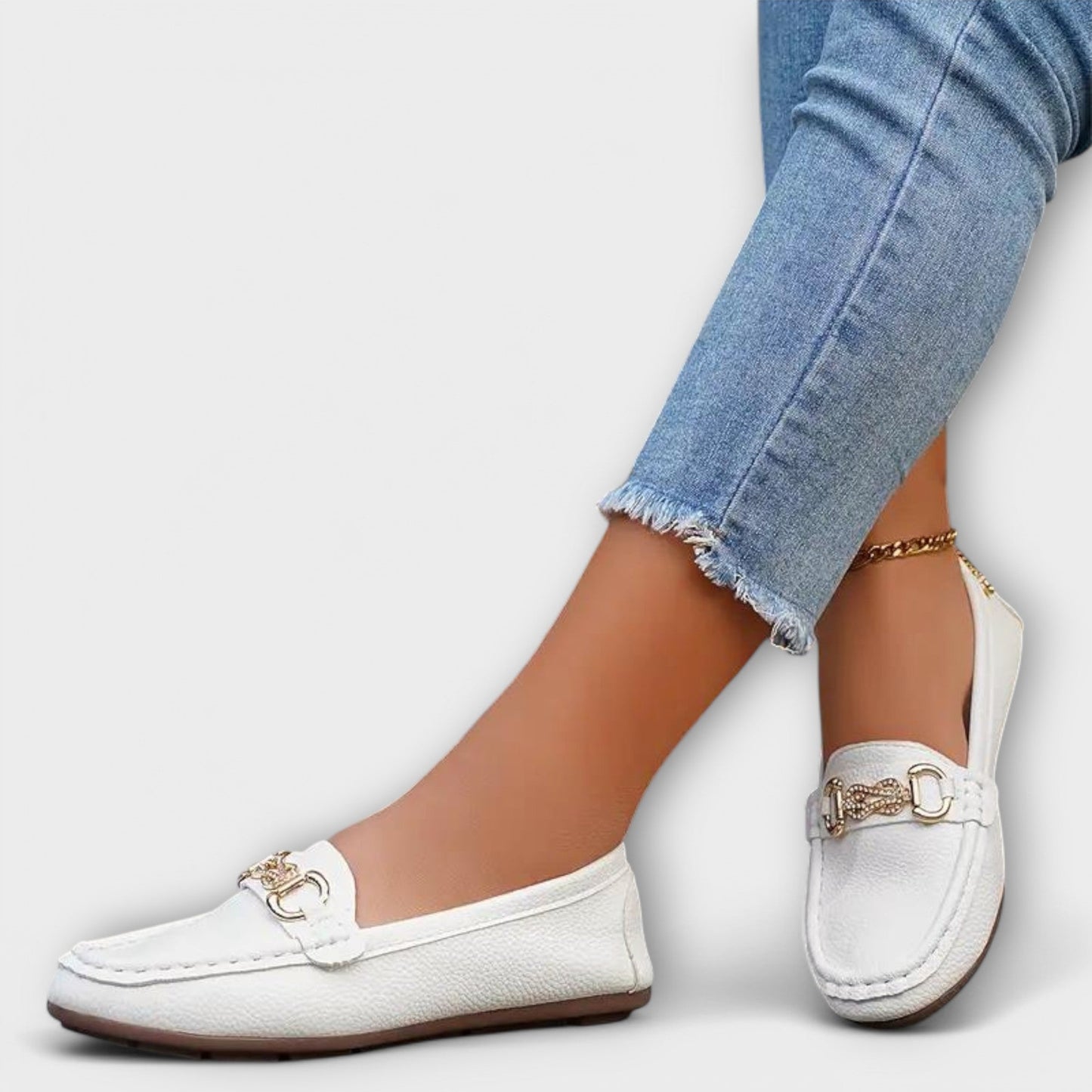 Sára Mocasin Sophisticat Slip-on Clasic din Piele
