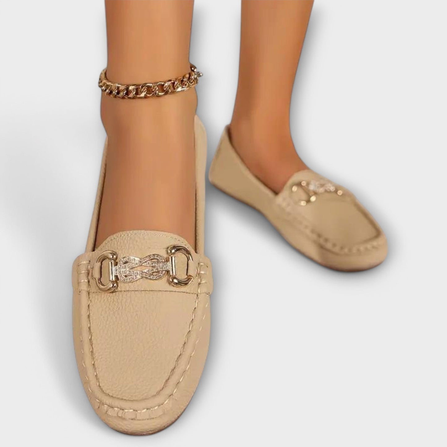 Sára Mocasin Sophisticat Slip-on Clasic din Piele