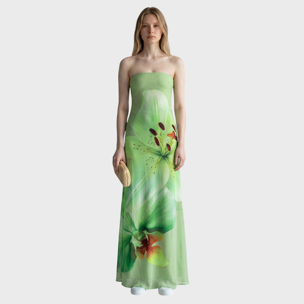 Zephyra - Rochie Maxi Stilată