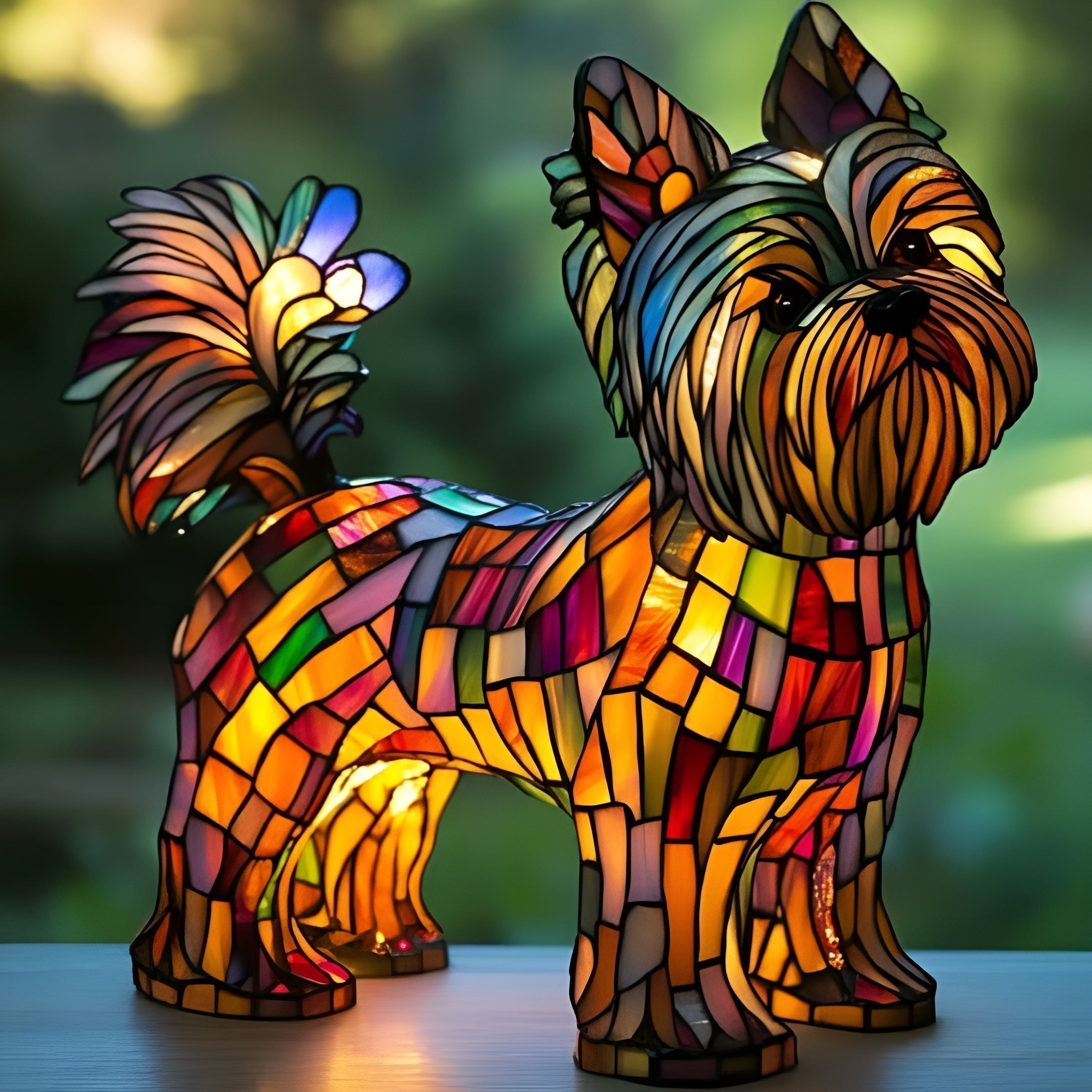 Lampă din vitralii