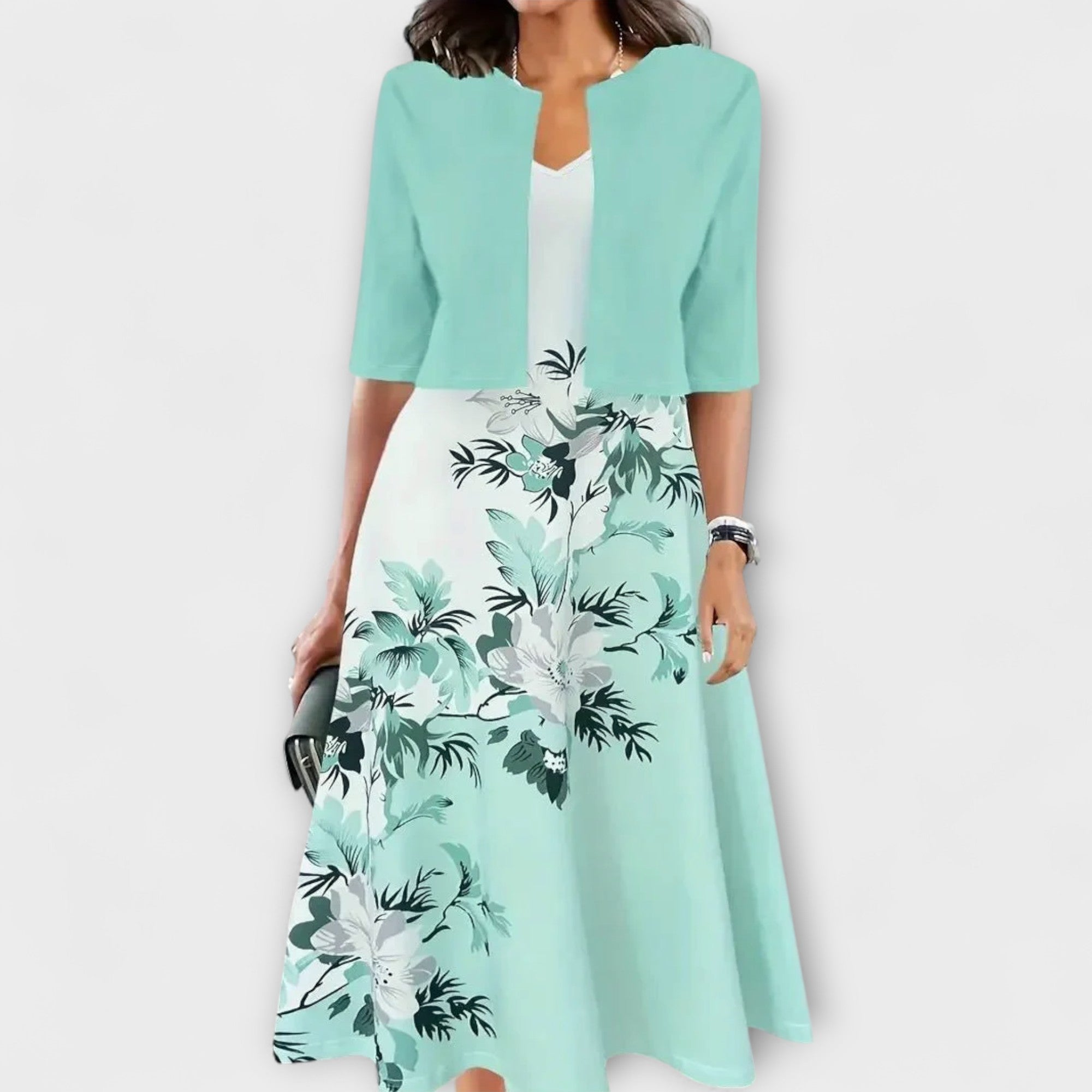 Rochie midi pentru femei cu blazer