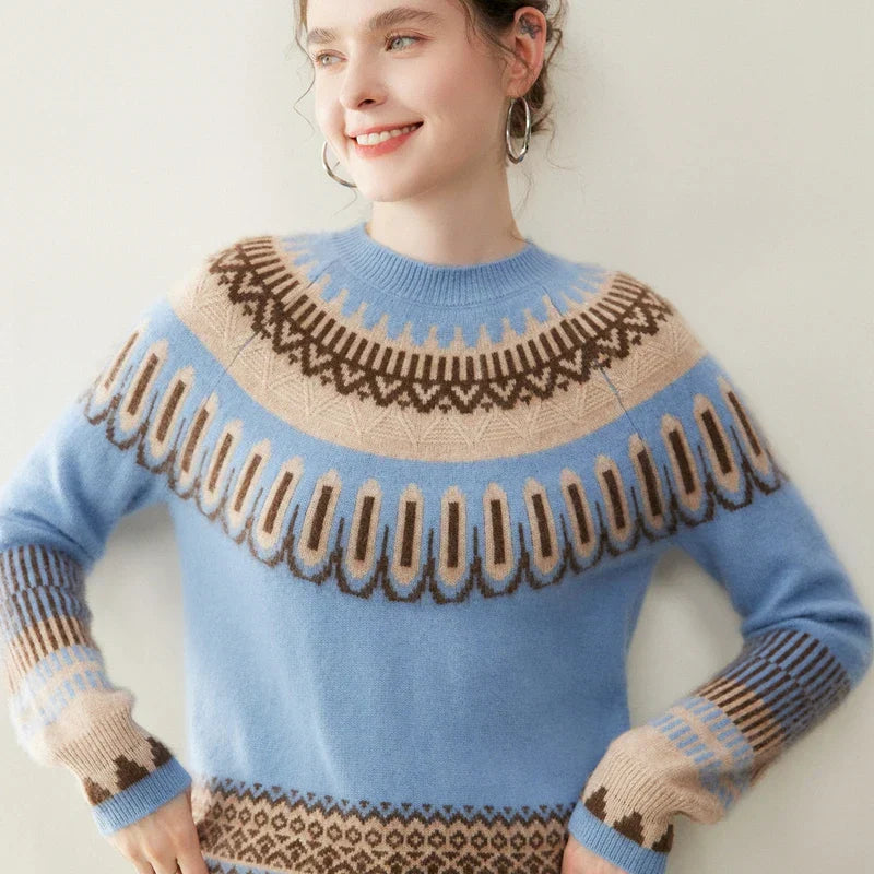 Pulover din cașmir Isla Fair Isle