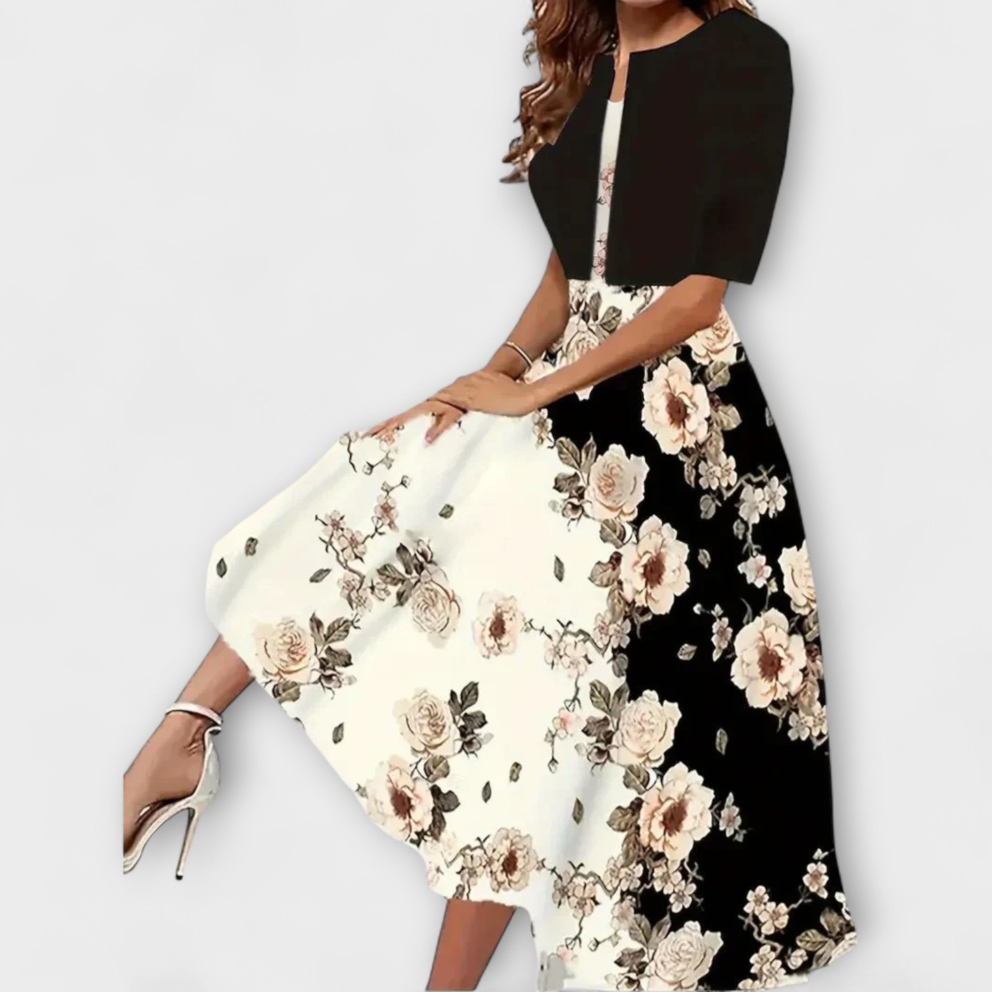 Rochie midi pentru femei cu blazer
