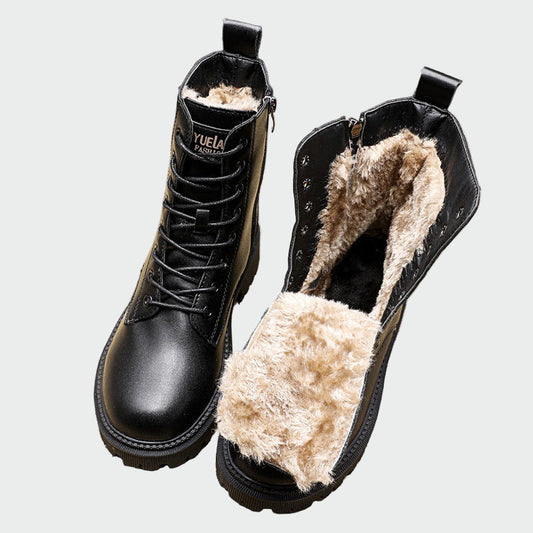 Botine de iarnă din piele
