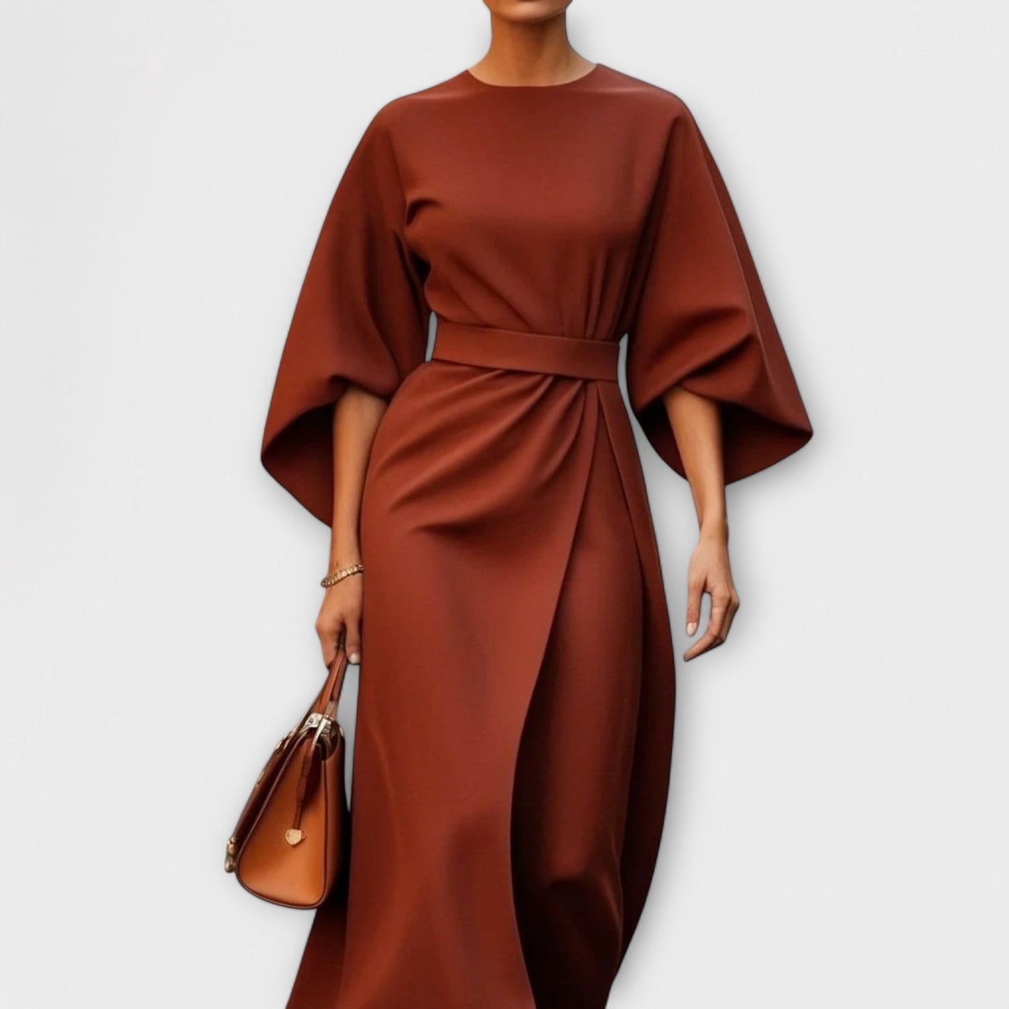 Rochie elegantă cu mâneci