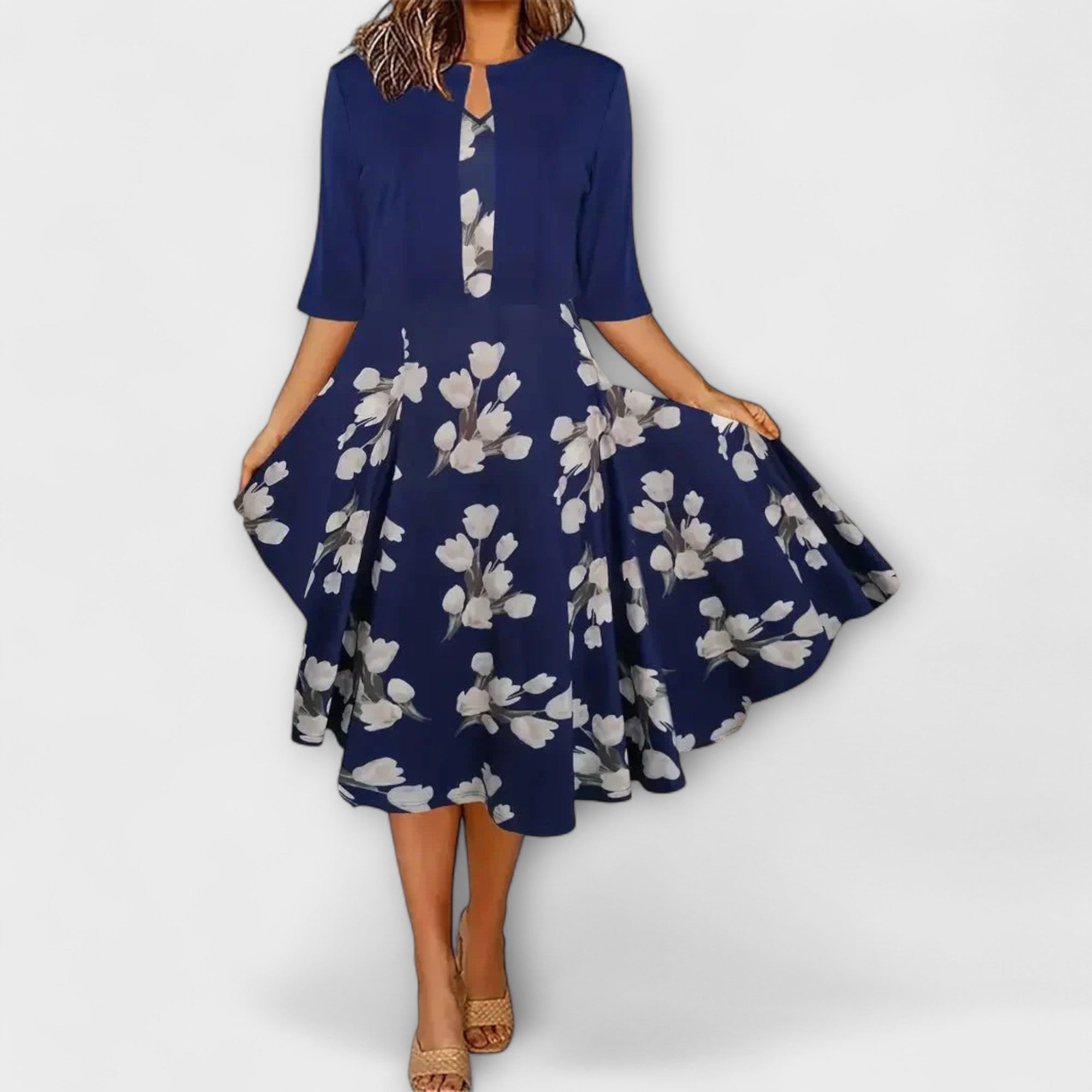 Rochie midi pentru femei cu blazer