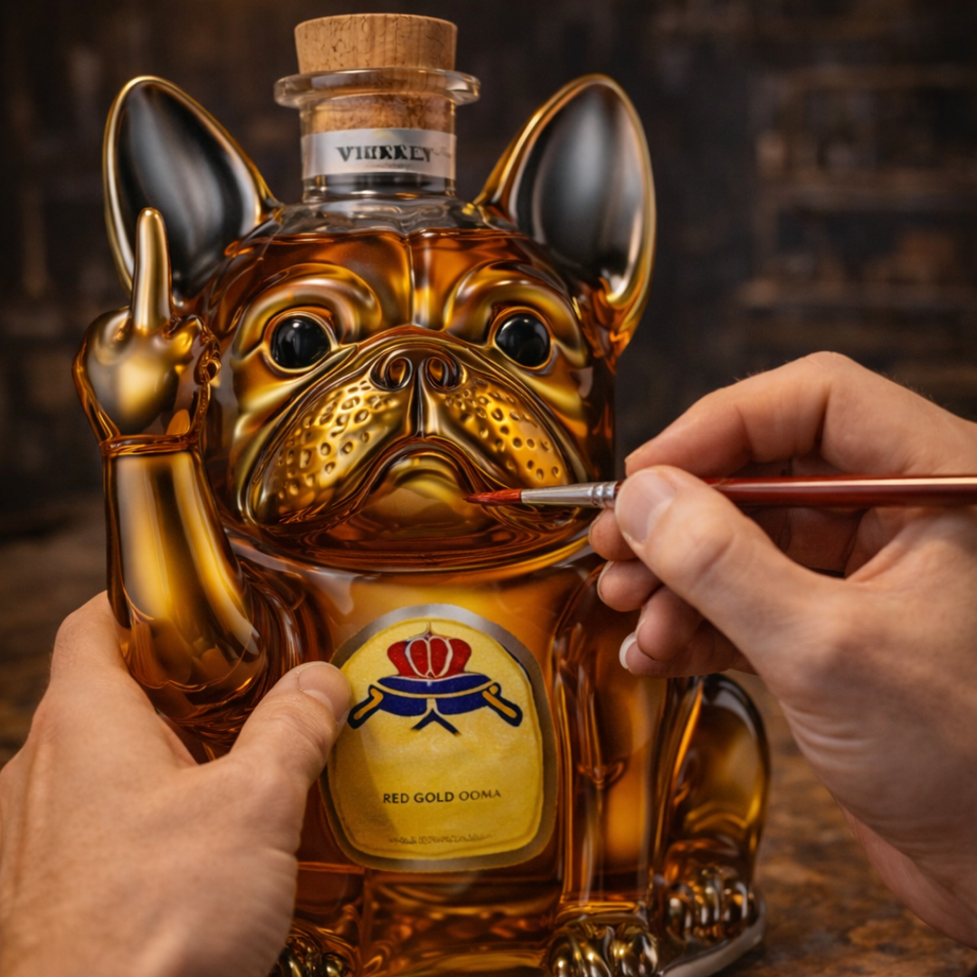 Sticlă de whisky - Ediție pentru câini