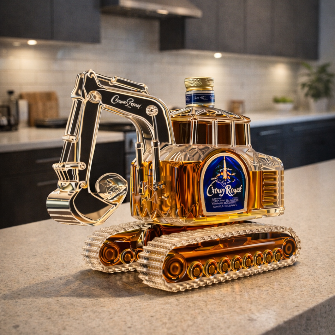 Whisky Sticlă - Editare Excavator