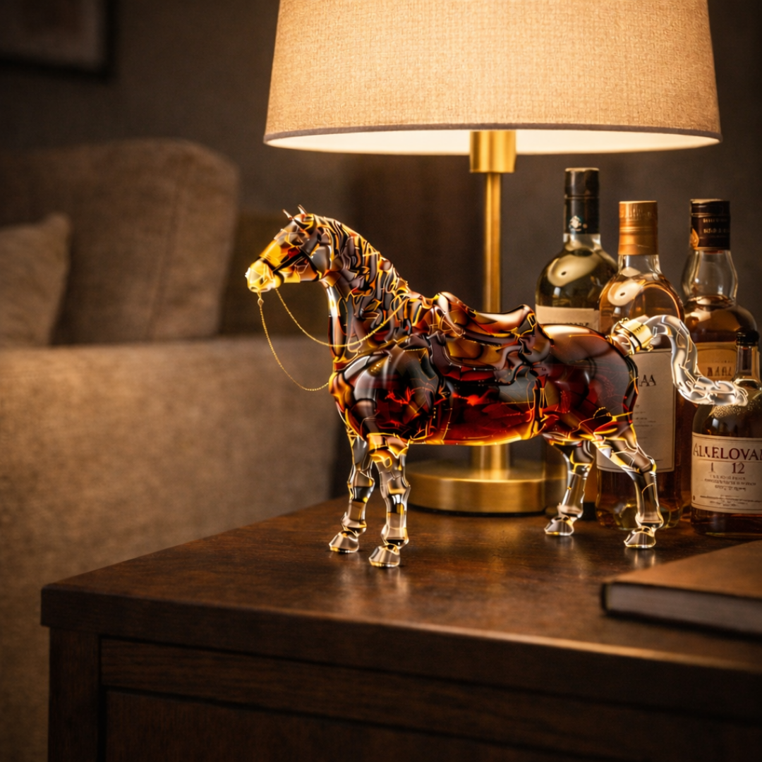 Sticlă de whiskey - Ediția cal
