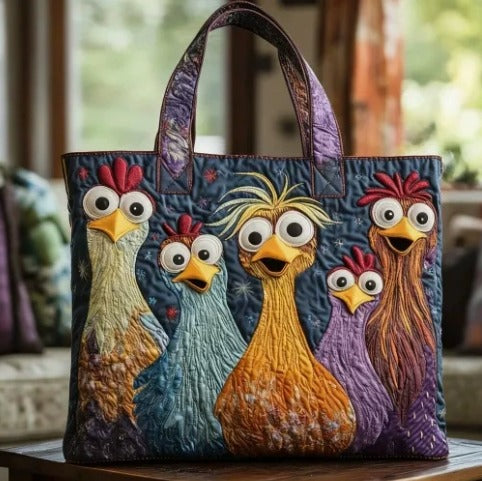 Păsări | Geantă de Umăr din Material Oxford