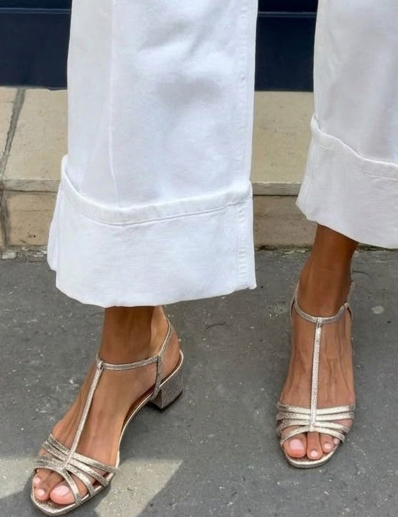 Allegra | Sandale Aurii Eleganță Zilnică