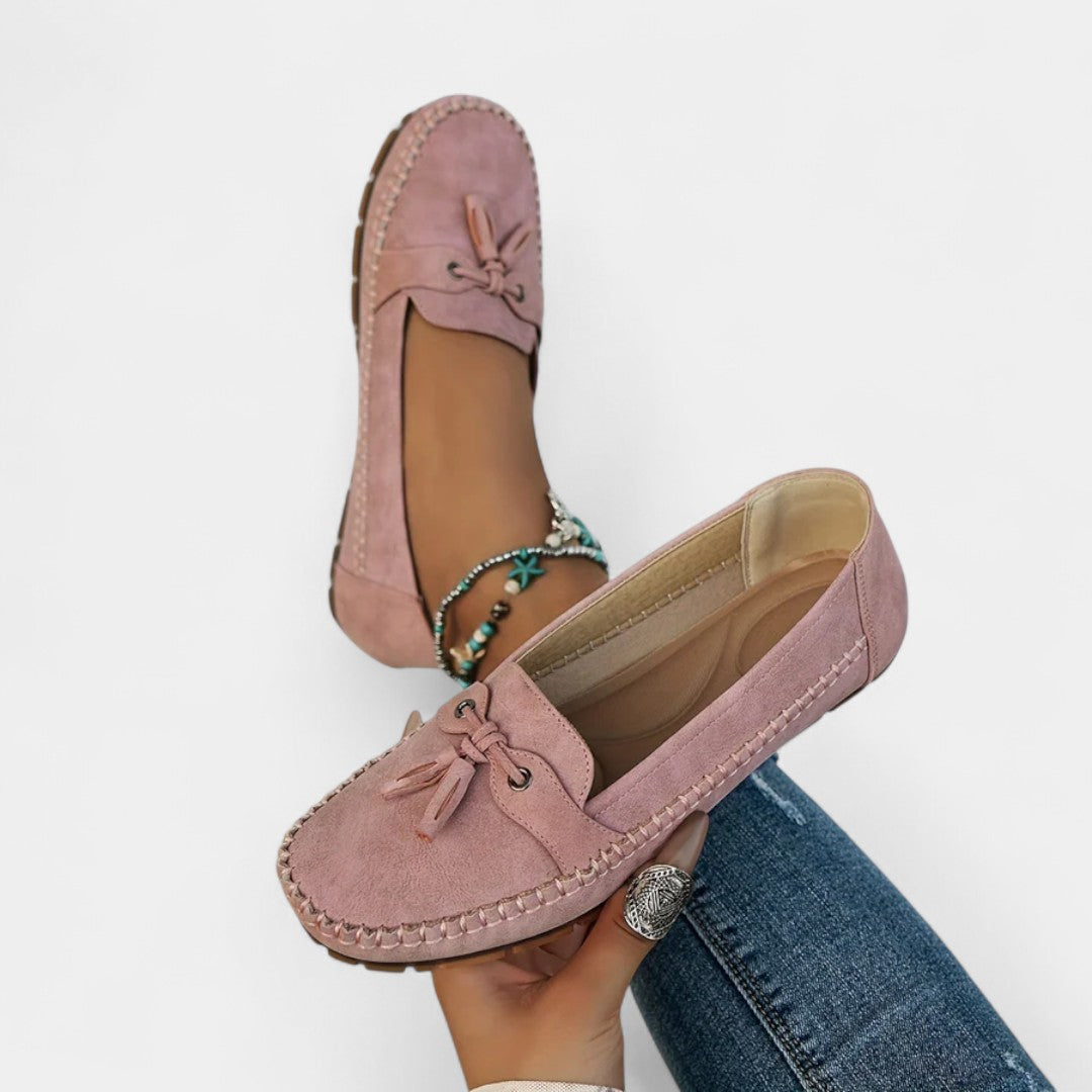 Mocasi eleganți cu franjuri