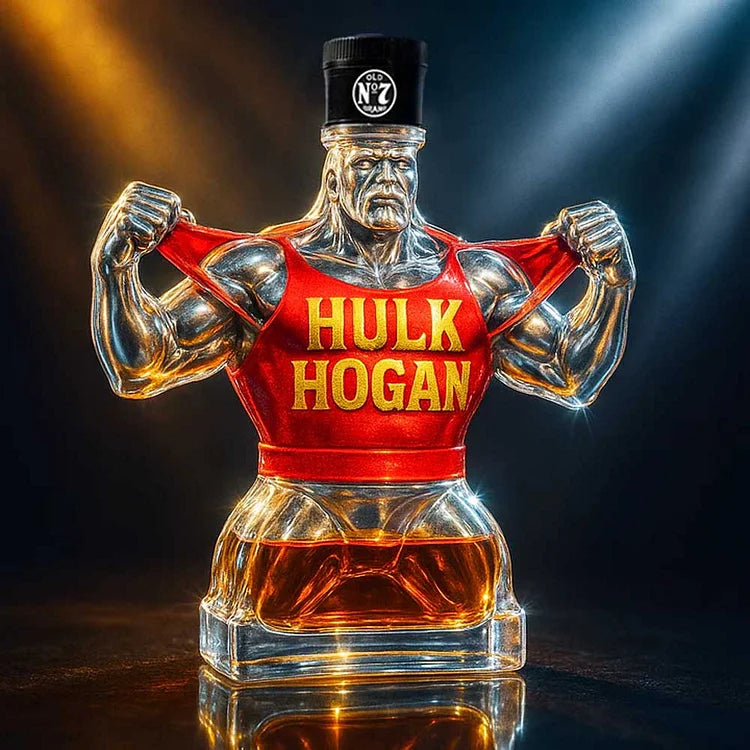 1953-2025 HULK HOGAN Sticlă Comemorativă de Whisky
