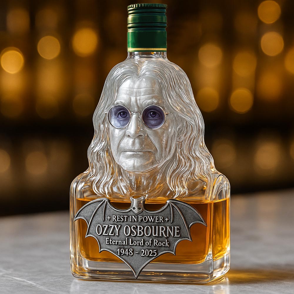 Eternizat în sticlă — sticlă de whisky în cinstea lui Ozzy Osbourne