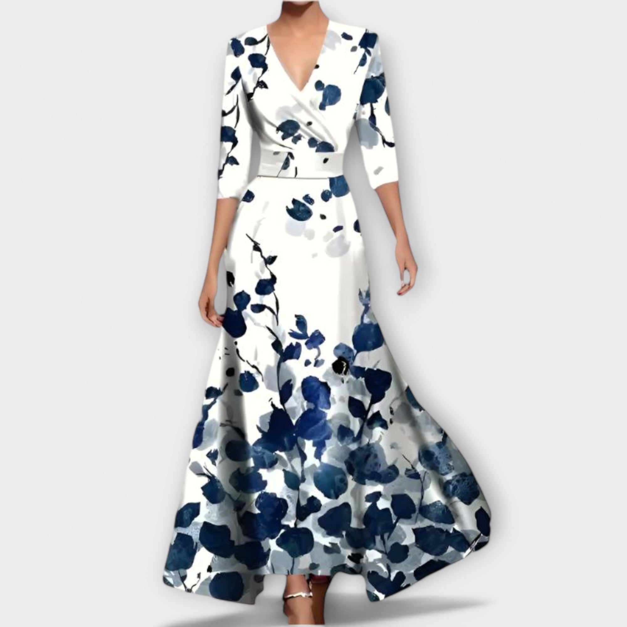 Alma - Rochie elegantă de damă cu design cu mâneci
