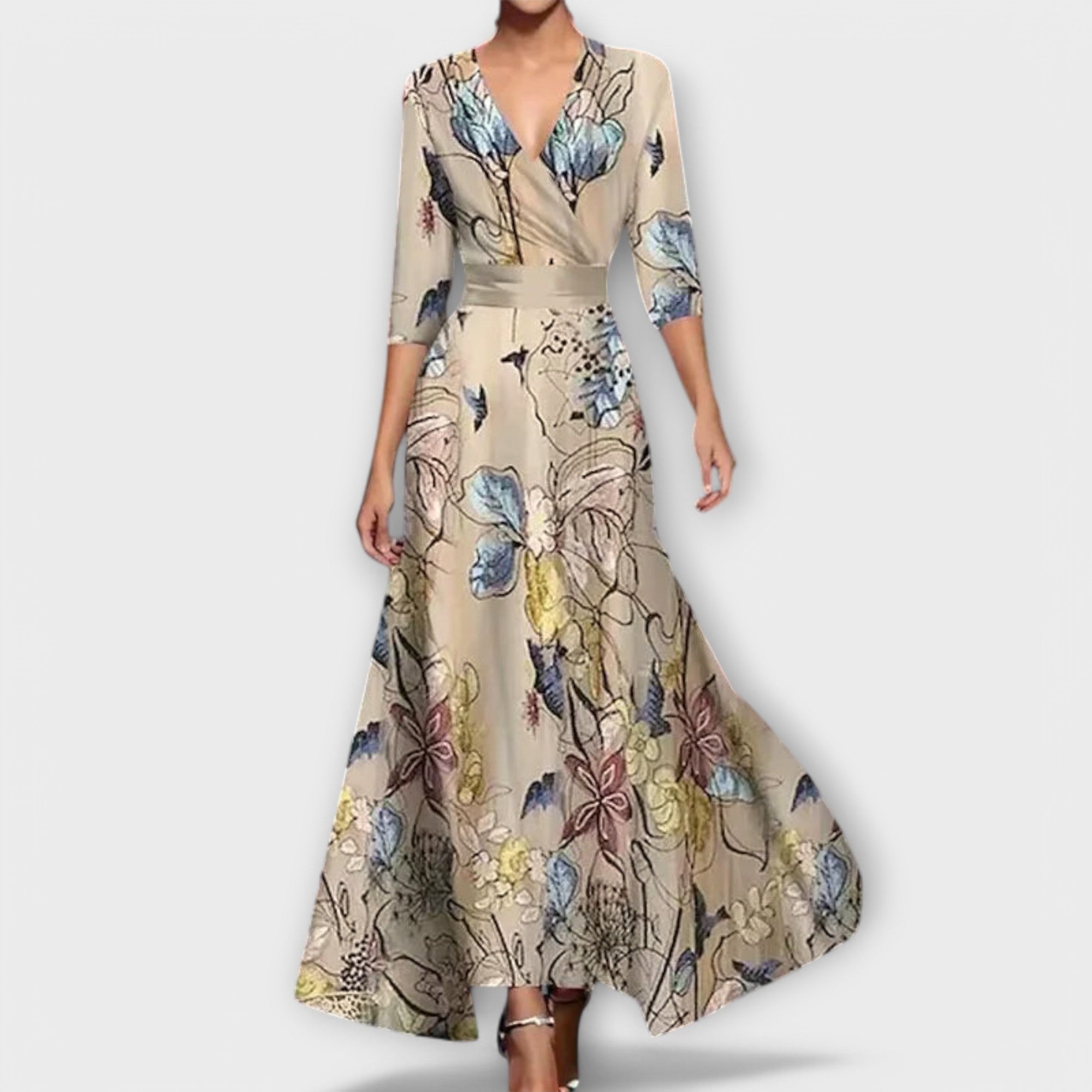 Alma - Rochie elegantă de damă cu design cu mâneci