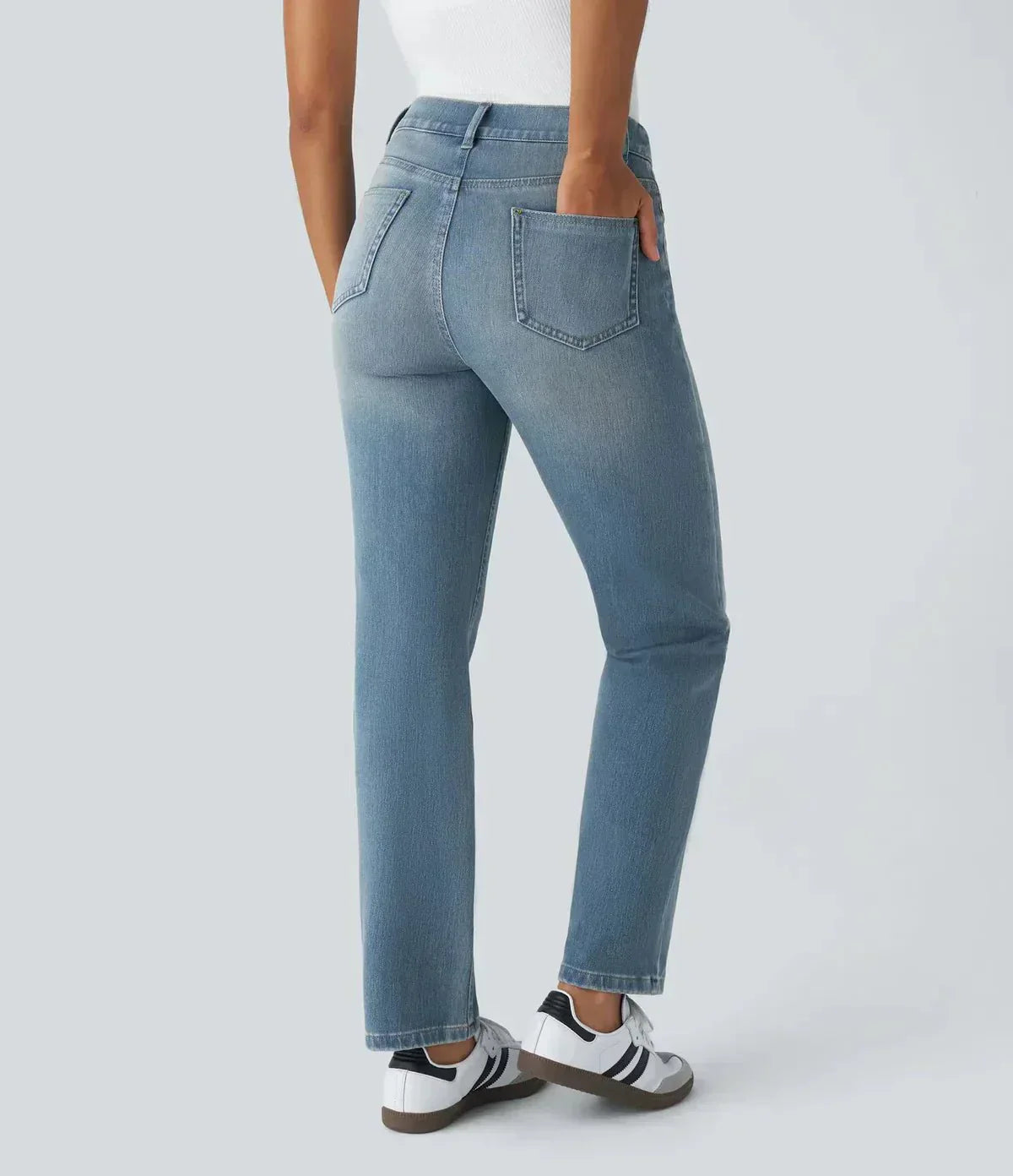 Karolína Elegant Pantaloni Elastici cu Talie Înaltă Confortabili