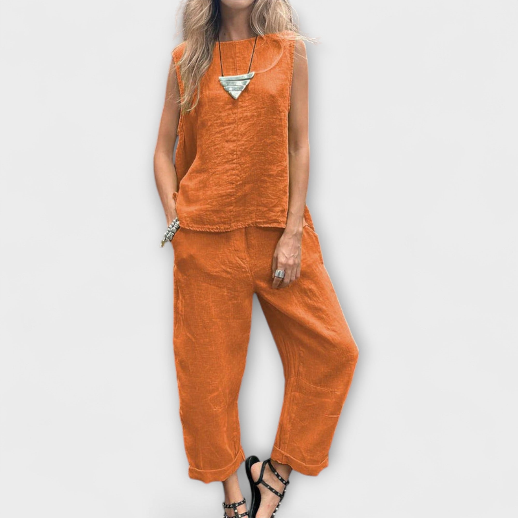Outfit lejer din bumbac și in