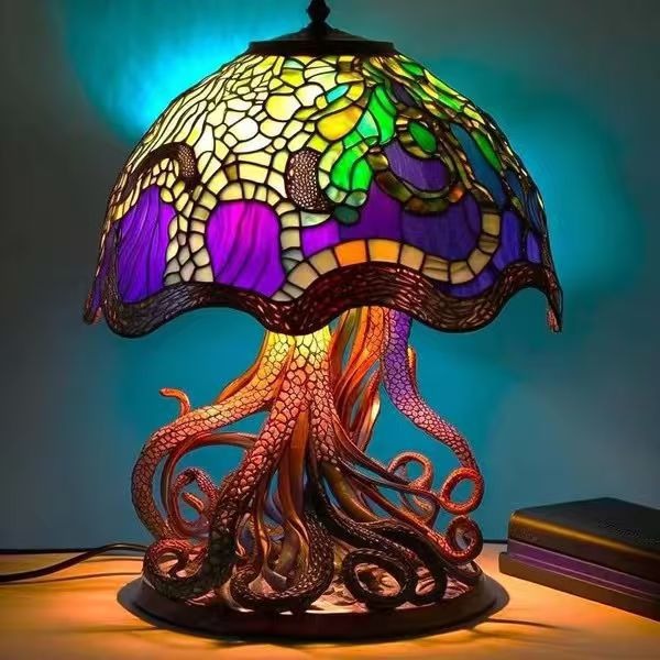 DEEPGLOW | Lampă de masă maritimă cu motiv de tentacule