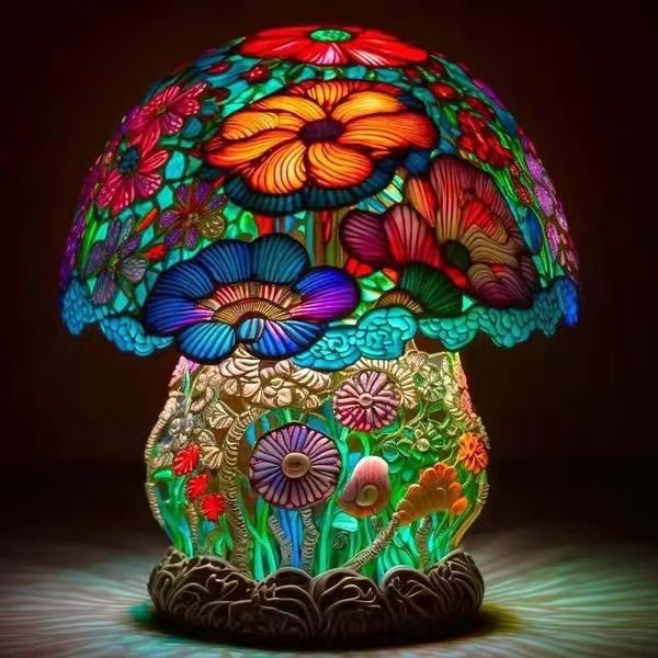 GARDENLUXE | Lampă de masă florală colorată