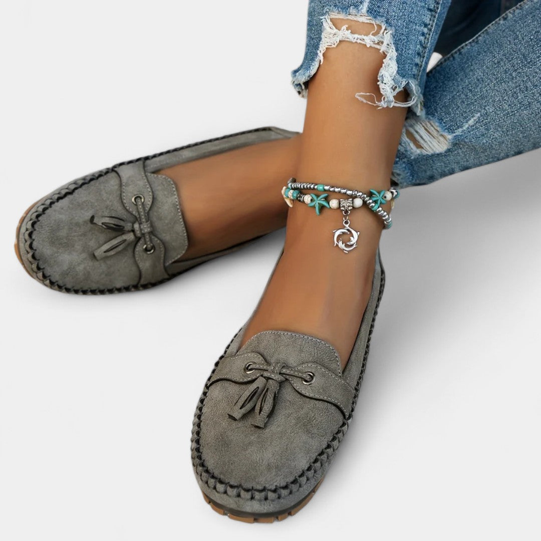 Mocasi eleganți cu franjuri