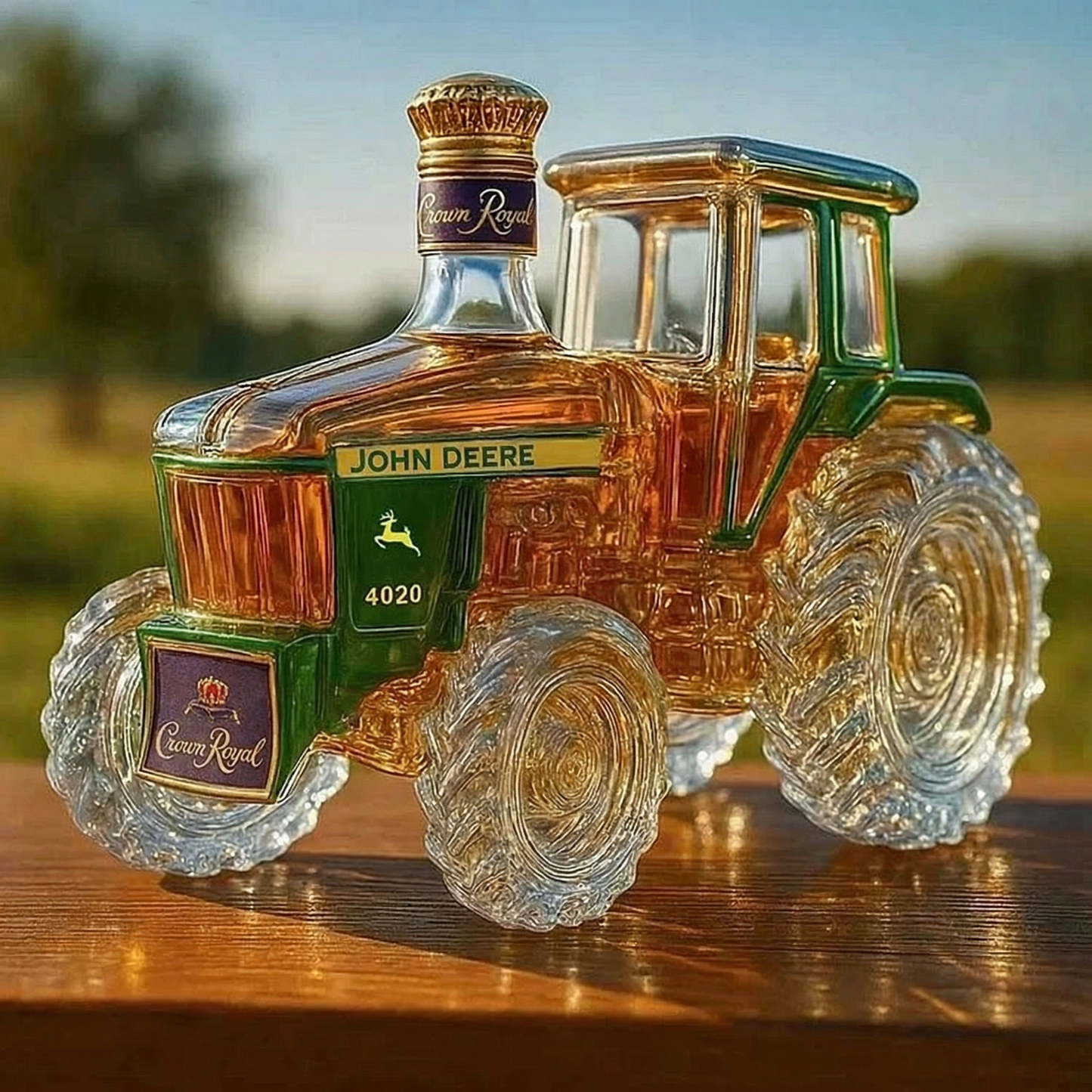 4020 Traktor Sticlă de Whisky din Sticlă