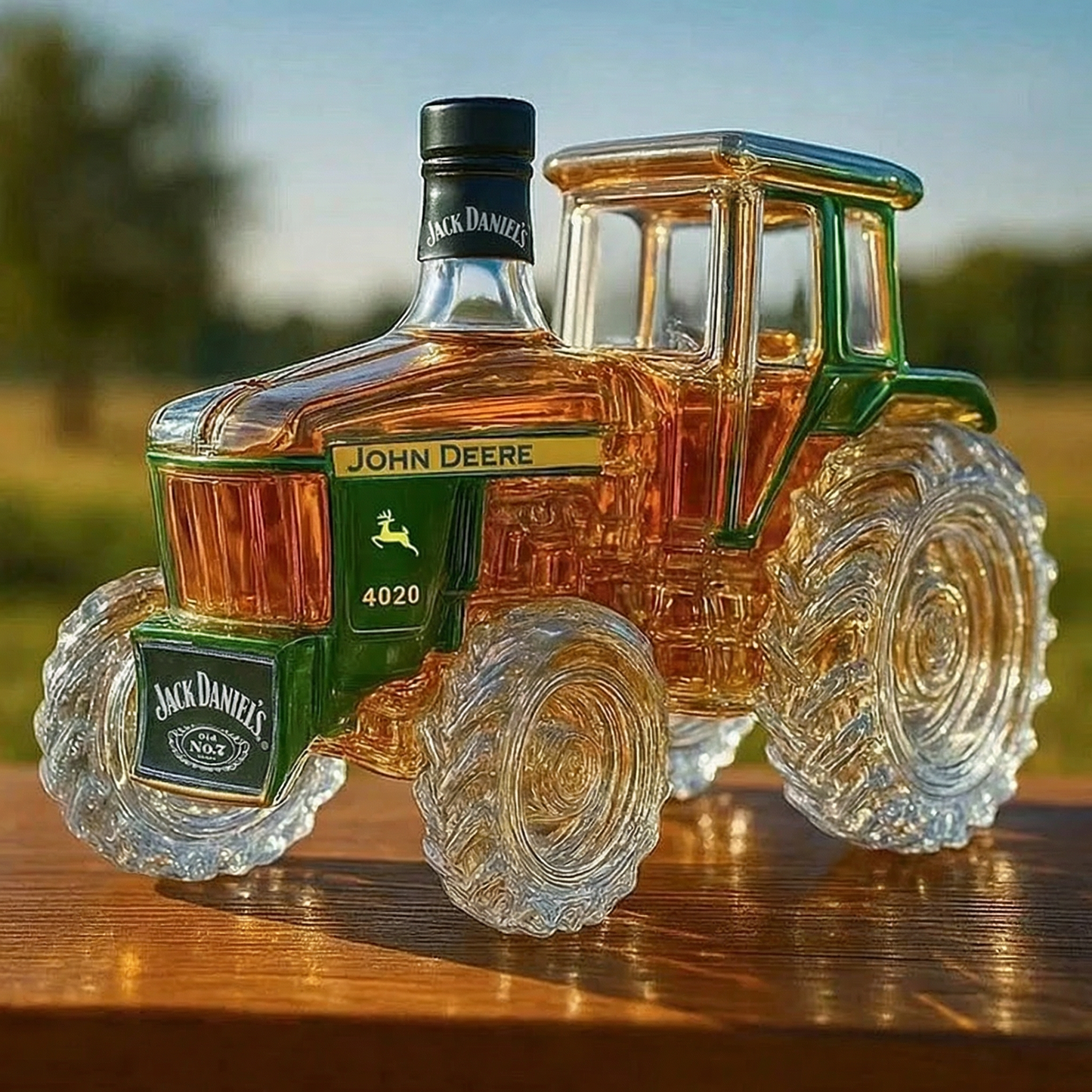 4020 Traktor Sticlă de Whisky din Sticlă
