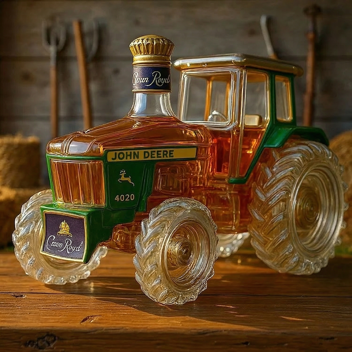 4020 Traktor Sticlă de Whisky din Sticlă
