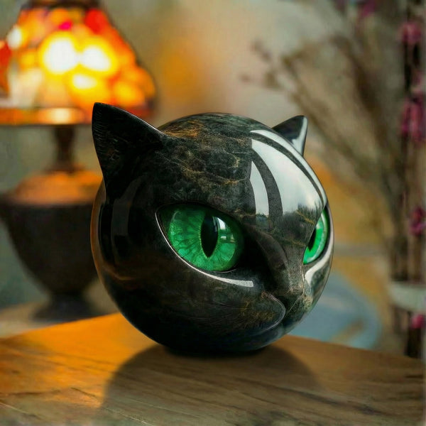 Pisica neagră - Sculptură mistică a unei pisici negre