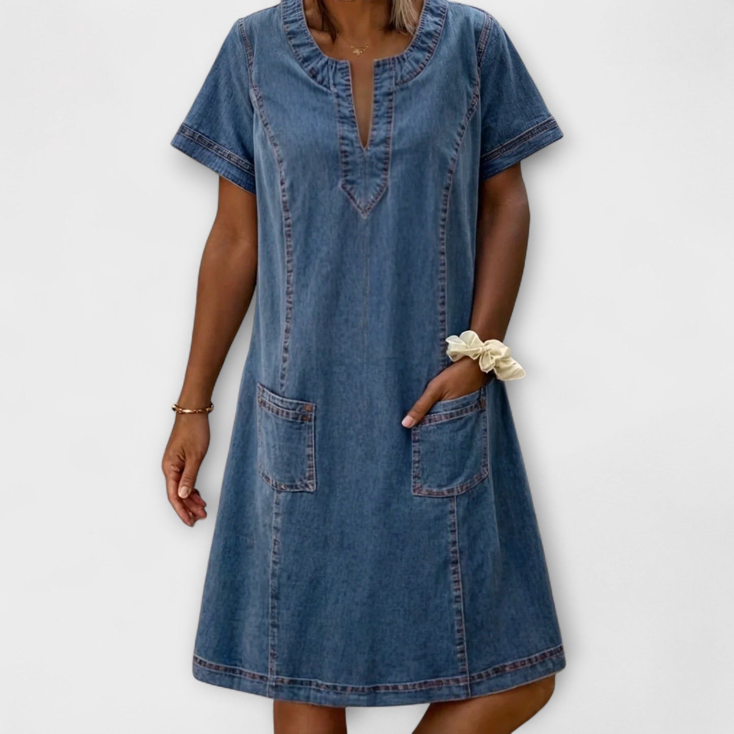Rochie din Denim Moale