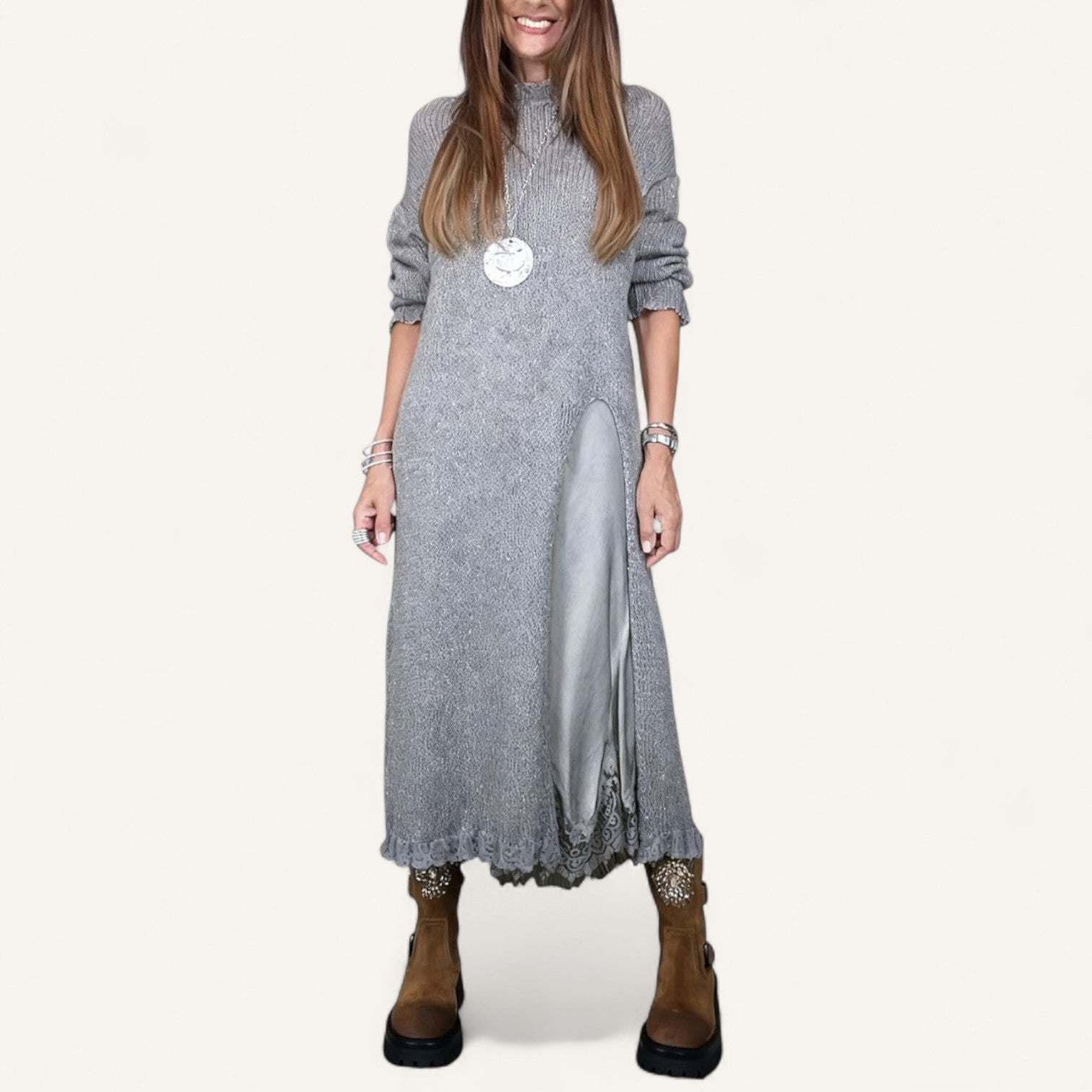 Hélène | Set de Tricot & Rochie