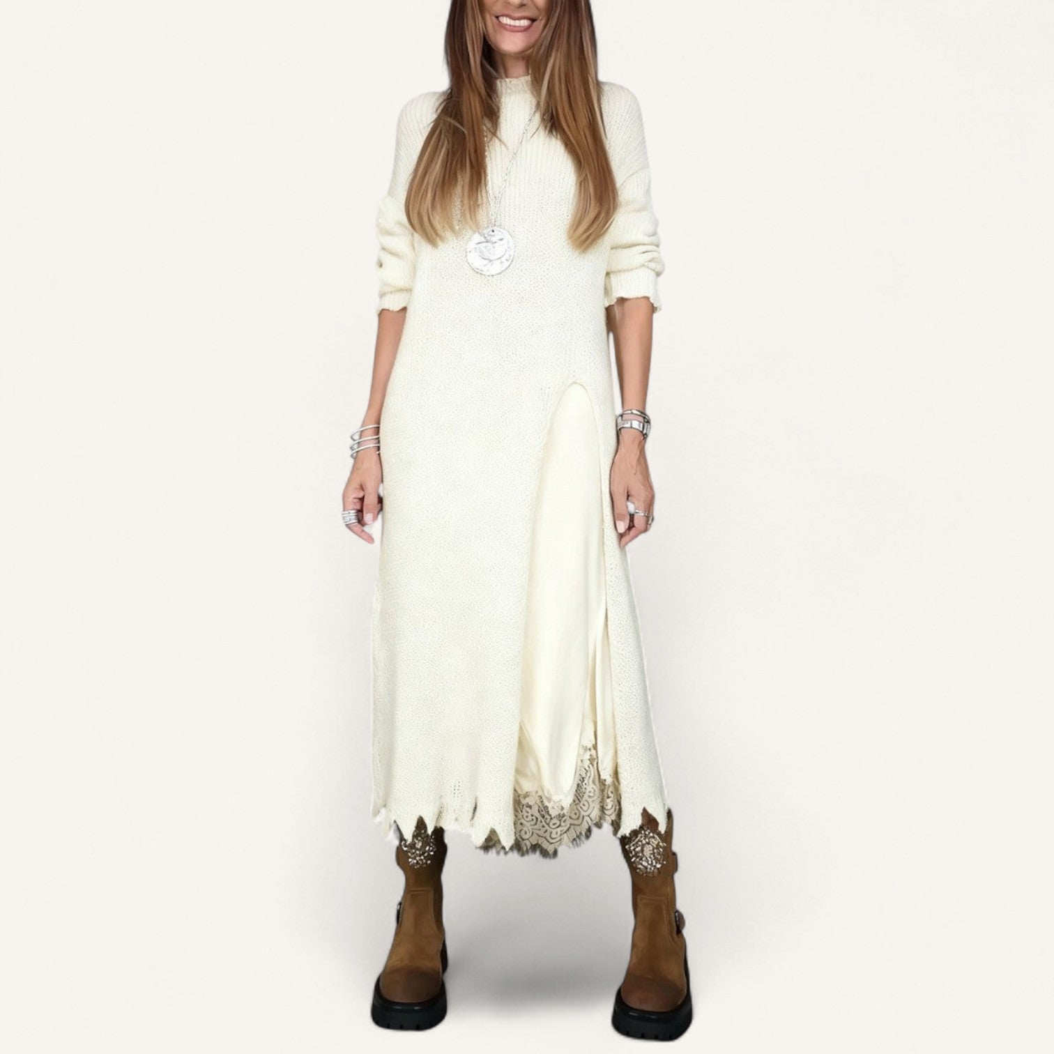 Hélène | Set de Tricot & Rochie