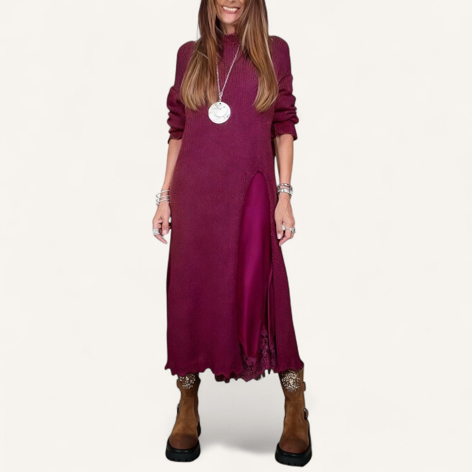 Hélène | Set de Tricot & Rochie