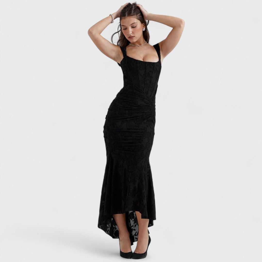 Carisia - Rochie lungă albastră