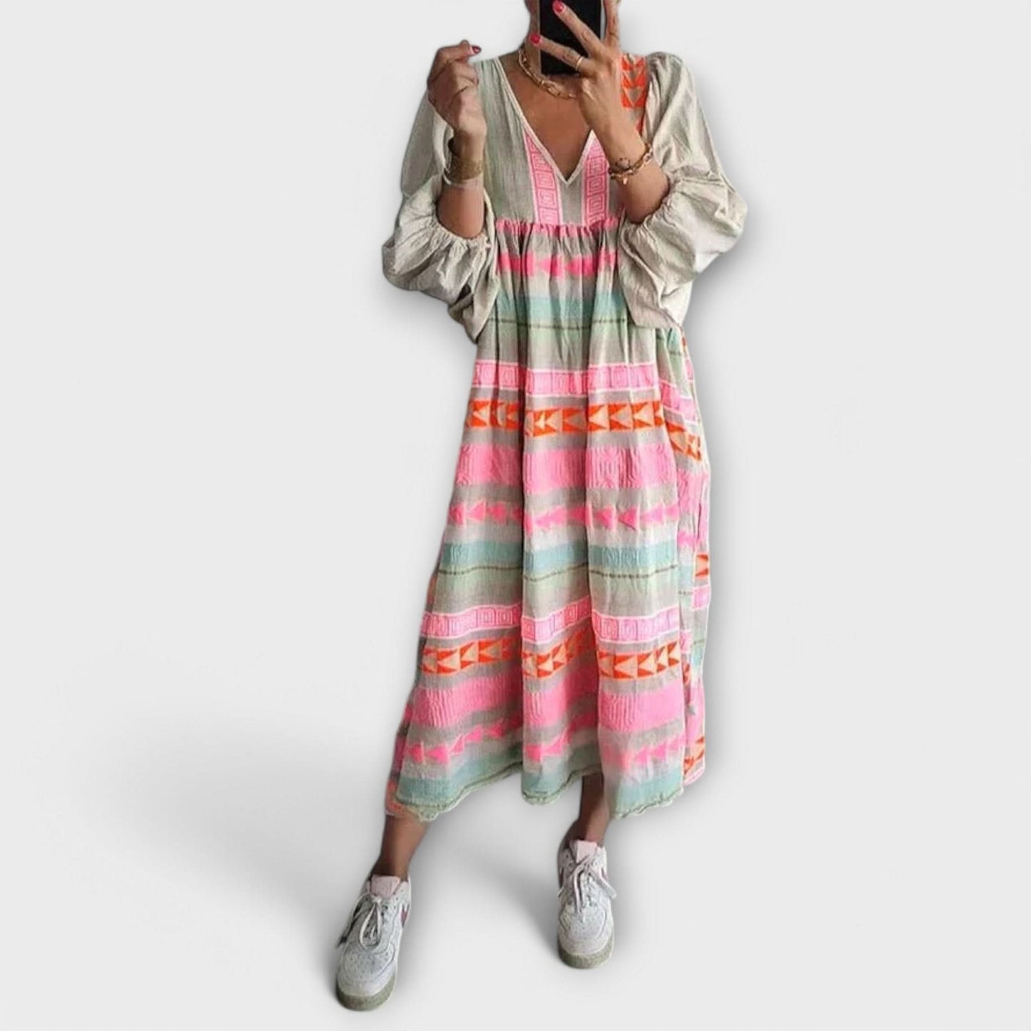 Rochie Lejeră Vibrantă Hermine