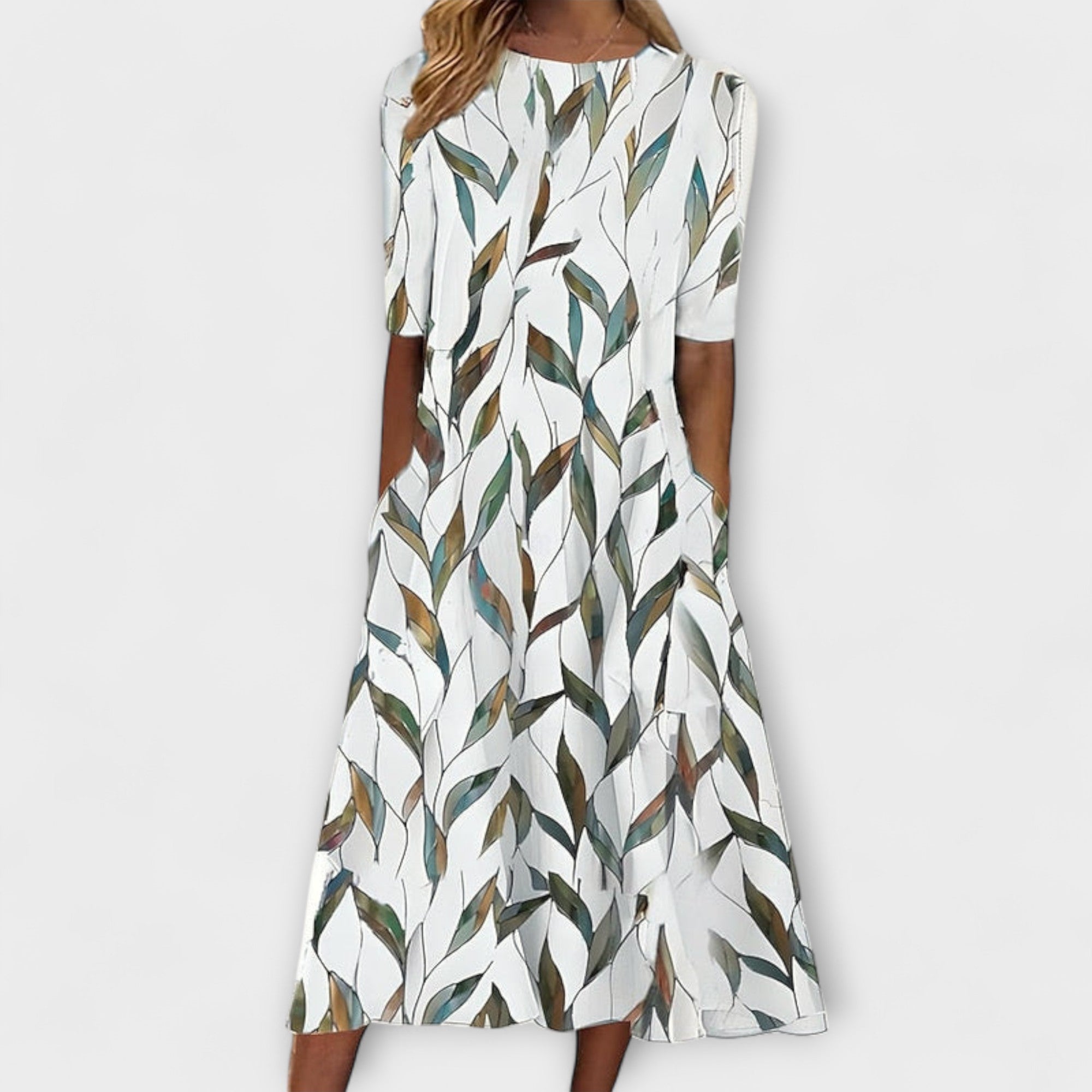 Rochie florală de plajă