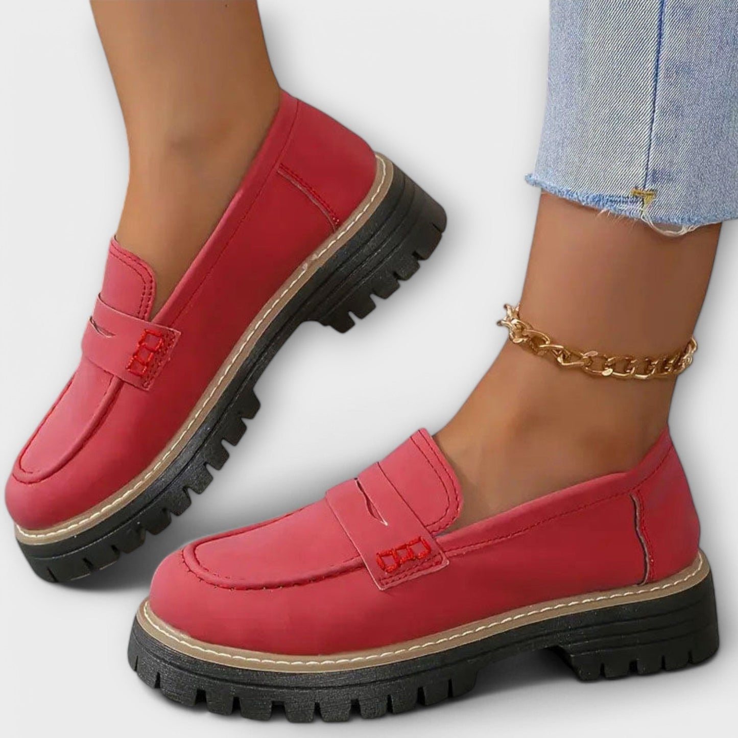 Kristýna Mocasi elegante clasice urbane din piele întoarsă