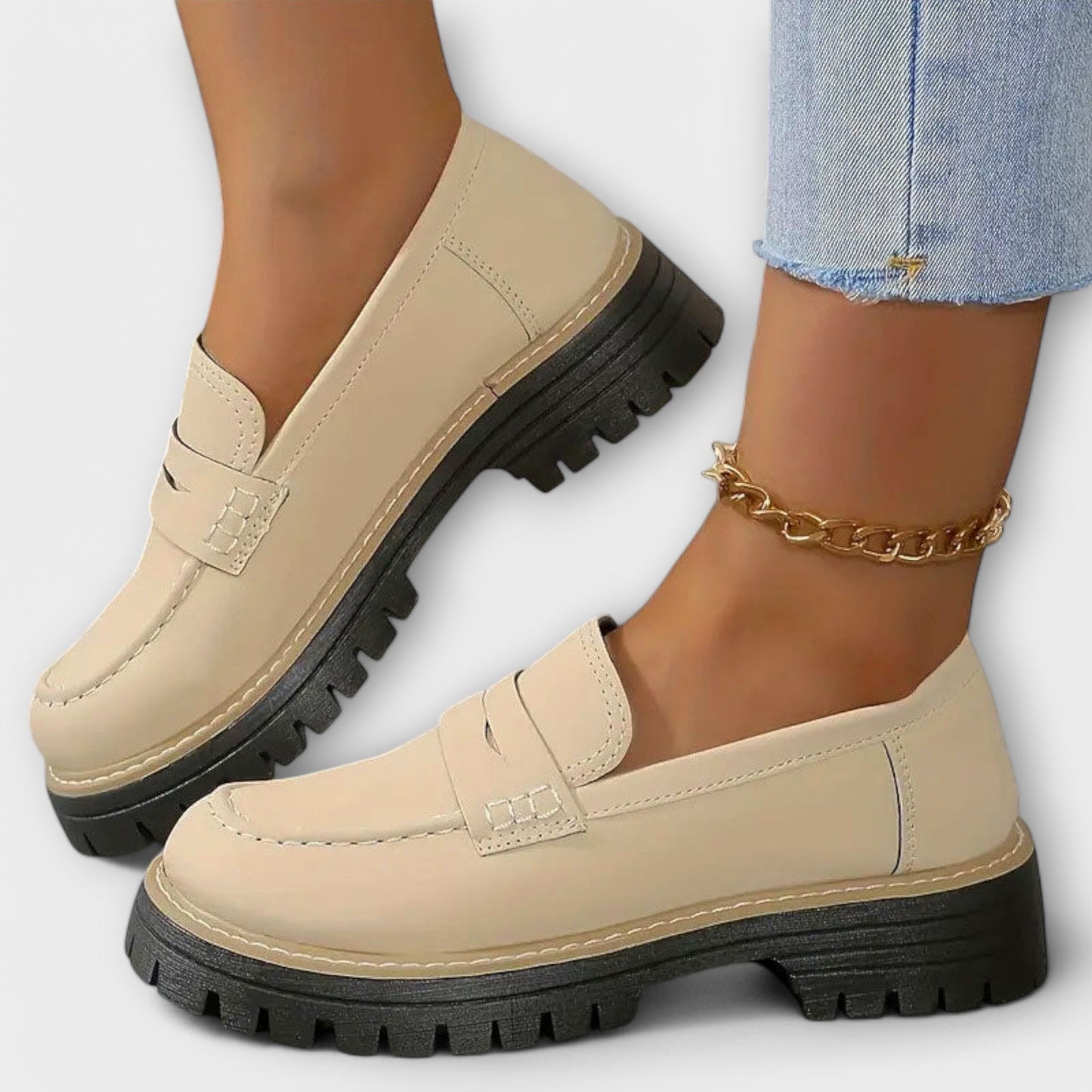 Kristýna Mocasi elegante clasice urbane din piele întoarsă