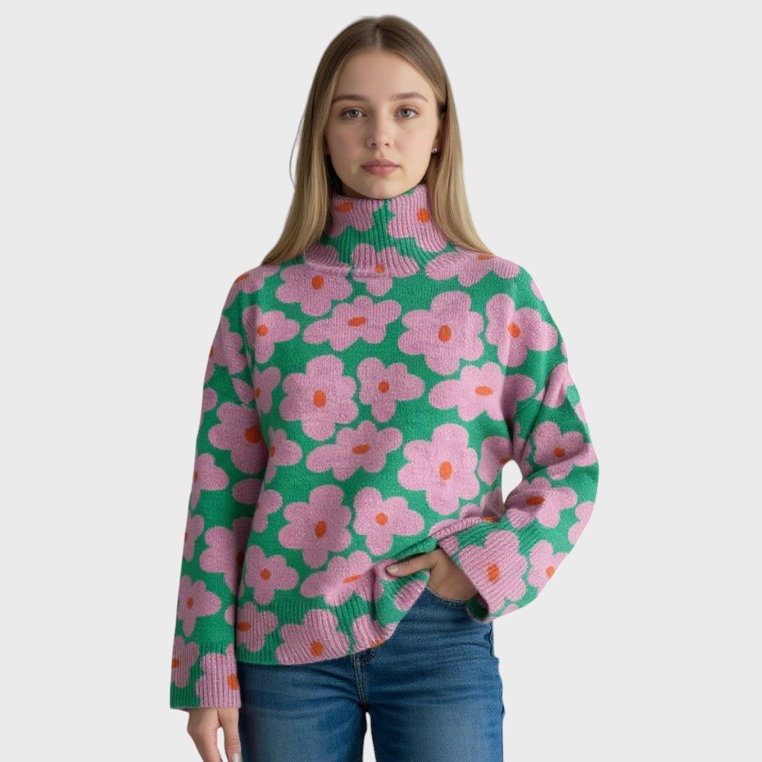 Pulover cu model floral