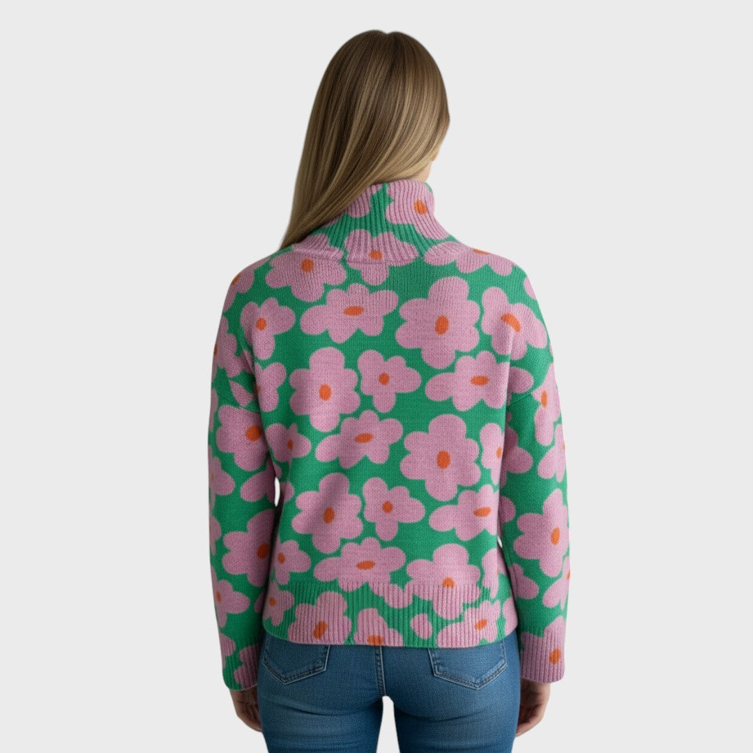 Pulover cu model floral