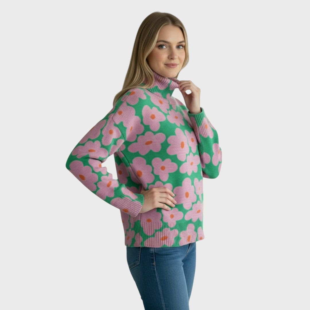 Pulover cu model floral
